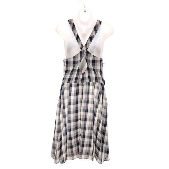 Eva Franco A-Line Dress Sleeveless Cross Back Multicolor Plaid Womens Size 4 NWT - Picture 2 of 7